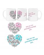 1st Mother's Day gift personalised mugs.