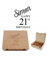 Personalised birthday keepsake boxes