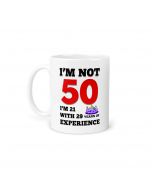 Funny 50th birthday personalised mugs