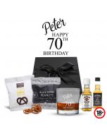 Whiskey gift boxes for 70th birthday presents in New Zealand.