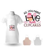All you need is love and cupcakes cooking aprons