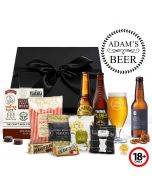 Craft beer gift boxes with a personalised stemmed beer glass.