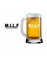 MILF Design beer glass for people that love fishing