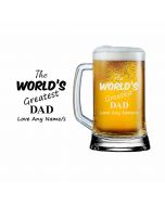 The world's greatest dad beer glass