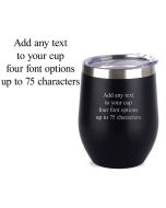 Thermal cups engraved with any text