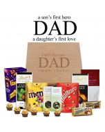 Dad a son's first hero and daughter's first love chocolate filled gift box