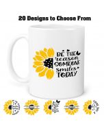 Sunflower affirmation mugs