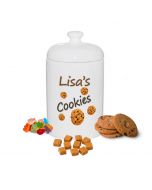 Personalised cookie jar for birthday gifts