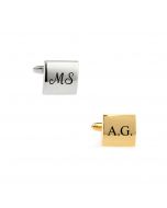 Cufflinks with initials engraved