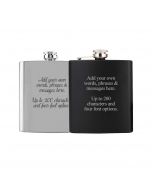 Hip flasks engraved with any words