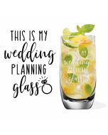 This is my wedding planning glass engagement gift for women in New Zealand.