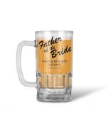 Father of the bride stein glass personalised