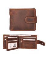Tan brown leather wallets for men in New Zealand