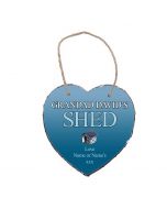 Heart shaped hanging stone gift for Grandad