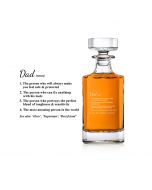 Dad gift crystal decanter