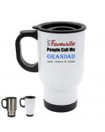 Personalised reusable travel mug for Grandad