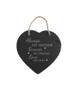 Heart shaped hanging sign birthday gift for Mum
