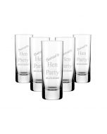 Personalised shot glasses for hen parties