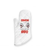 Personalised funny BBQ oven glove for men