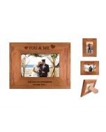 Personalised Rimu photo frame for anniversary gifts