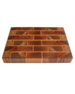 Butchers block Rimu and Beech wood chopping boards with a wall design