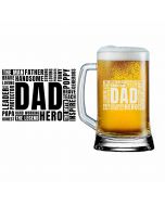 Man myth legend beer glass gift for dad