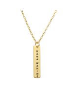 Mana Wahine strong women gold necklace from Little Taonga in New Zealand
