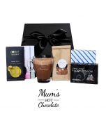 Hot chocolate gift box for Mum with engraved glass cup