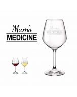 Fun engraved crystal wine glass for Mother's day gifts
