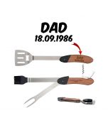 Personalised BBQ multi tool birthday gift for Dad