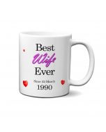 Personalised Best Wife gift mug