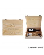 Personalised double bottle presentation gift box for birthday gifts