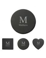 Personalised slate coasters for birthday gifts