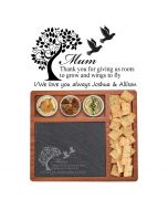 Cheese boards with personalised design for mum.