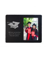 Personalised slate photo frame for graduations