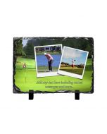 Personalised golf themed photo slate