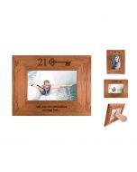 Personalised Rimu wood photo frame for 21st birthday presents