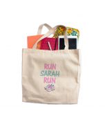 Personalised running gear tote bag