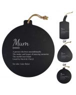 Hanging slate serving paddle for mum's birthday gifts