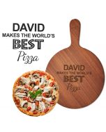 Personalised wood pizza boards for people that make the world's best pizzas