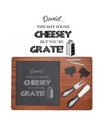 Funny cheese board gift sets with you're grate design