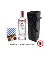 Vodka and chocolates gift box