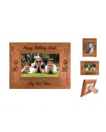 Personalised Rimu wood photo frame for 30th birthday presents