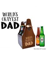 Fun gifts for dad world's okayest dad beer caddy