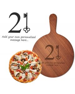 21st Birthday Key Personalised Pizza Boards