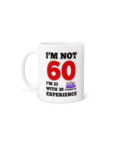 Funny 60th birthday personalised mugs