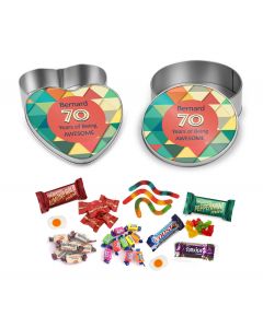 70 years of being awesome lolly tin