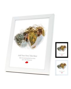 Always and forever personalised love heart photo frames.