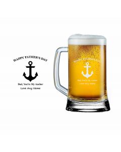 Happy father's day personalised beer mug