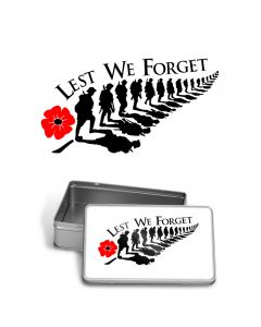 Lest we forget Anzac day remembrance keepsake boxes